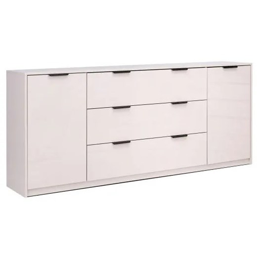 Kaszmirowa długa komoda z 3 szufladami połysk P1-Z90 ze sklepu Edinos.pl w kategorii Komody - zdjęcie 188018162