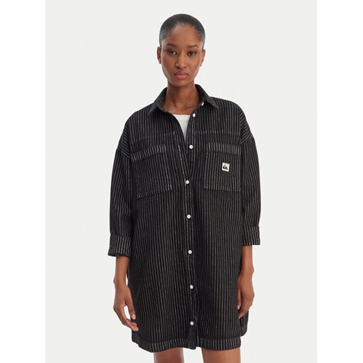 Quiksilver Sukienka koszulowa Iced Age EQWWD03120 Szary Oversize ze sklepu MODIVO w kategorii Sukienki - zdjęcie 188018912