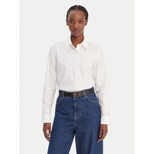 Tommy Hilfiger Koszula WW0WW49386 Biały Relaxed Fit ze sklepu MODIVO w kategorii Koszule damskie - zdjęcie 188018932