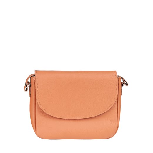 pomarańczowa mała torebka damska skórzana Camila na ramię ze sklepu Słoń Torbalski w kategorii Listonoszki - zdjęcie 188019351