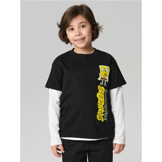 Sinsay - Koszulka SpongeBob SquarePants - czarny ze sklepu Sinsay w kategorii T-shirty chłopięce - zdjęcie 188020364