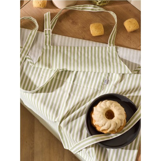 Sinsay - Fartuch w paski - biały Sinsay One Size Sinsay