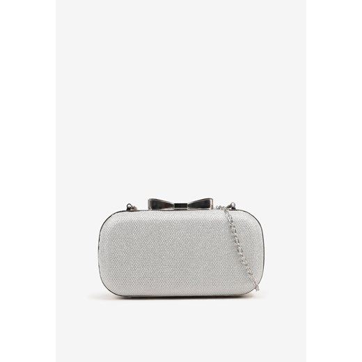 Srebrna Torebka Kopertówka na Zatrzask z Łańcuszkiem Grissana ze sklepu born2be.pl w kategorii Kopertówki - zdjęcie 188020813