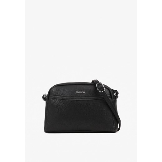 Czarna Minimalistyczna Torebka Typu Listonoszka Gelevine ze sklepu born2be.pl w kategorii Listonoszki - zdjęcie 188020841