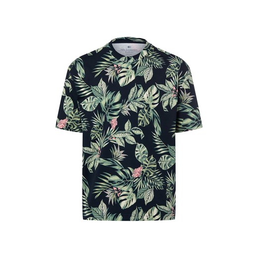Nils Sundström Koszulka męska Mężczyźni Bawełna granatowy wzorzysty ze sklepu vangraaf w kategorii T-shirty męskie - zdjęcie 188028591