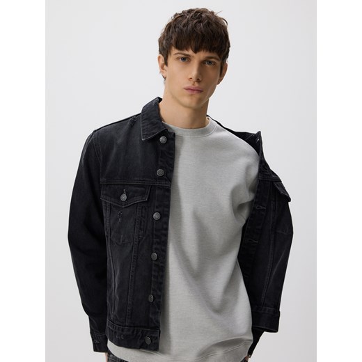 Reserved - Longsleeve boxy - szary ze sklepu Reserved w kategorii T-shirty męskie - zdjęcie 188028864