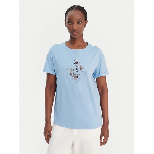 Liu Jo T-Shirt WA6413 JS904 Niebieski Regular Fit ze sklepu MODIVO w kategorii Bluzki damskie - zdjęcie 188030090