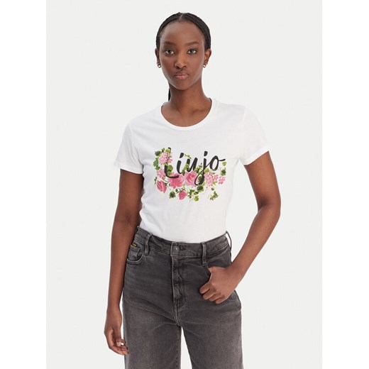 Liu Jo T-Shirt WA6493 JS923 Biały Regular Fit ze sklepu MODIVO w kategorii Bluzki damskie - zdjęcie 188030122