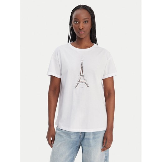 Liu Jo T-Shirt WA6413 JS904 Biały Regular Fit ze sklepu MODIVO w kategorii Bluzki damskie - zdjęcie 188030163