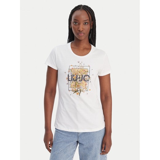 Liu Jo T-Shirt WA6493 JS923 Biały Regular Fit ze sklepu MODIVO w kategorii Bluzki damskie - zdjęcie 188030181