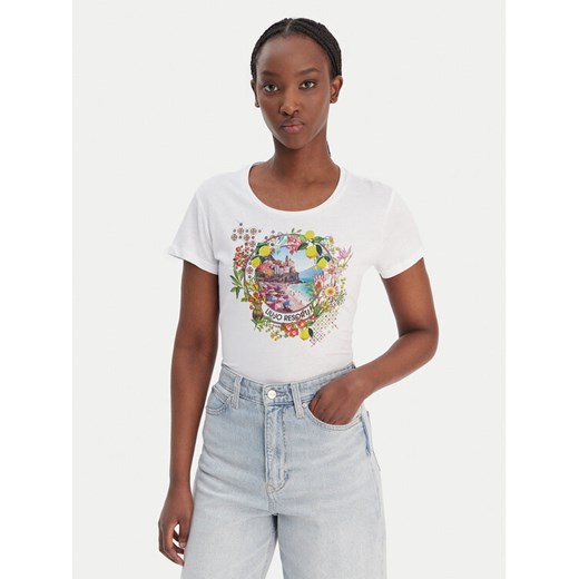 Liu Jo T-Shirt WA6476 JS923 Biały Regular Fit ze sklepu MODIVO w kategorii Bluzki damskie - zdjęcie 188030202