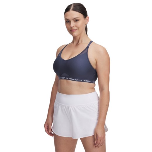 Biustonosz treningowy Under Armour UA Crossback Low Bra - szary ze sklepu Sportstylestory.com w kategorii Biustonosze - zdjęcie 188031654