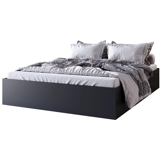 Czarne łóżko z pojemnikiem i materacem 120x200 L7-W98 ze sklepu Edinos.pl w kategorii Łóżka i materace - zdjęcie 188034354