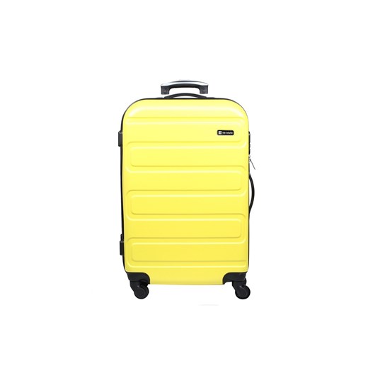 Żółta średnia walizka 64 cm Alexa. Twarda, lekka, na kółkach ze sklepu Słoń Torbalski w kategorii Walizki - zdjęcie 188035490