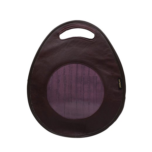 fioletowa torebka damska skórzana  z funkcją plecaka Poly ze sklepu Słoń Torbalski w kategorii Torby Shopper bag - zdjęcie 188035511