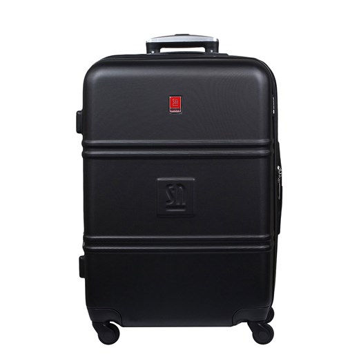 Czarna średnia walizka 64 cm poszerzana Art Class Collection ze sklepu Słoń Torbalski w kategorii Walizki - zdjęcie 188035564