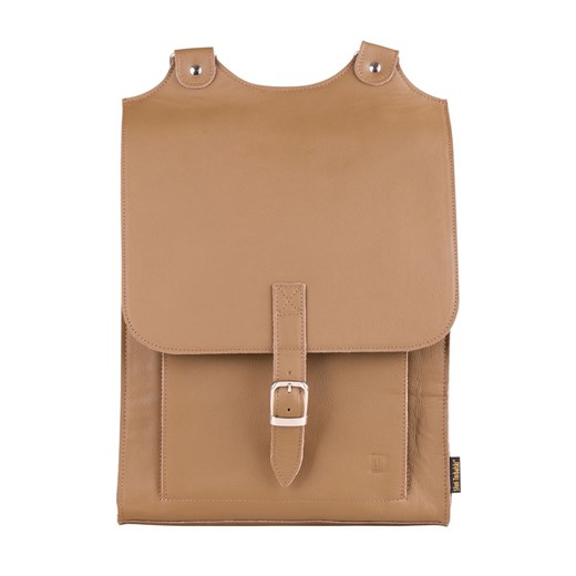 beżowy plecak skórzany Karol ze sklepu Słoń Torbalski w kategorii Plecaki - zdjęcie 188035653