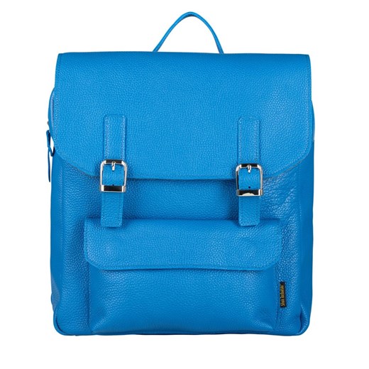 niebieski plecak skórzany Teofila ze sklepu Słoń Torbalski w kategorii Plecaki - zdjęcie 188035672