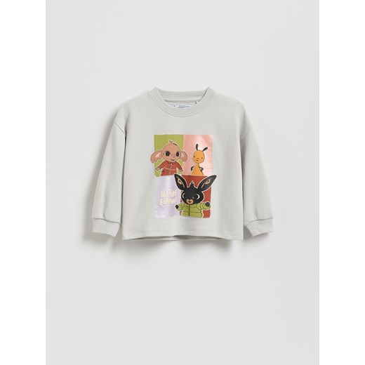 Reserved - Bluzka Bing - jasnoszary ze sklepu Reserved w kategorii Bluzki dziewczęce - zdjęcie 188038352