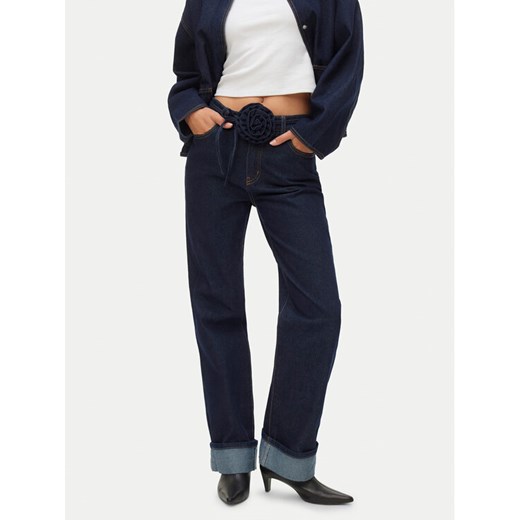 Vero Moda Jeansy Vmallison Mr Straight Rosebelt Jns Si346 10339315 Granatowy Regular Fit ze sklepu MODIVO w kategorii Jeansy damskie - zdjęcie 188041450