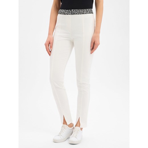 Marc Cain Spodnie - Siena Kobiety écru jednolity ze sklepu vangraaf w kategorii Spodnie damskie - zdjęcie 188055630