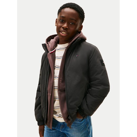 Tommy Hilfiger Kurtka przejściowa KB0KB09852 Czarny Regular Fit ze sklepu MODIVO w kategorii Kurtki chłopięce - zdjęcie 188057962