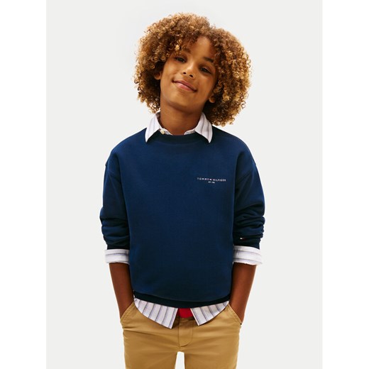 Tommy Hilfiger Bluza Mini Corp KS0KS00665 D Granatowy Regular Fit ze sklepu MODIVO w kategorii T-shirty chłopięce - zdjęcie 188058081