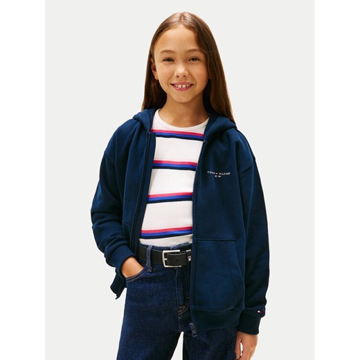 Tommy Hilfiger Bluza Mini Corp KS0KS00726 Granatowy Regular Fit ze sklepu MODIVO w kategorii Bluzy dziewczęce - zdjęcie 188058173