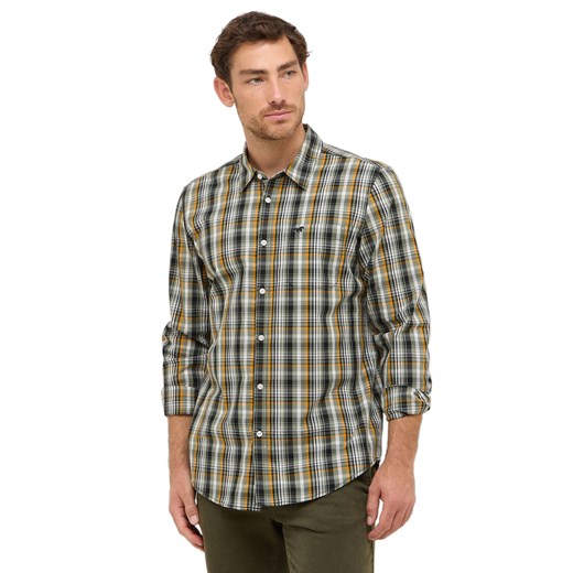 Męska Koszula Mustang Style Chester Poplin multi check green 1016958 12784 ze sklepu YouNeedit.pl w kategorii Koszule męskie - zdjęcie 188060352