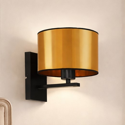 Czarno złoty kinkiet glamour ELVORA MIRROR ze sklepu Lysne w kategorii Lampy ścienne - zdjęcie 188060941