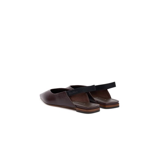 Baleriny Max Mara Mxacrea 2614521431600 Bordowy Max Mara 37 eobuwie.pl