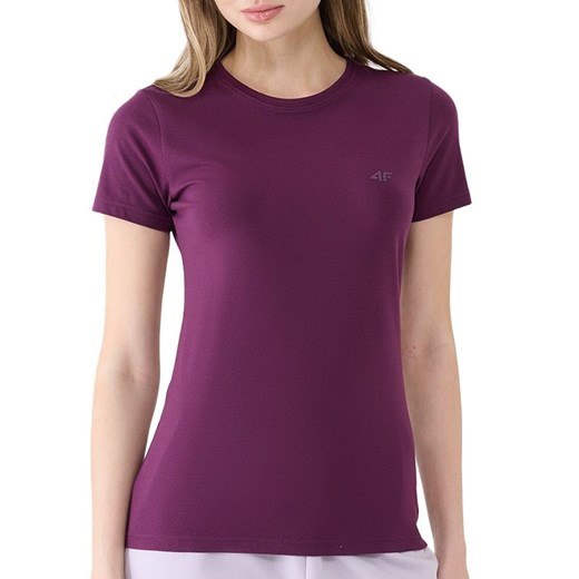 Koszulka damska 4F WSS25TTSHF235150S - fioletowa ze sklepu streetstyle24.pl w kategorii Bluzki damskie - zdjęcie 188062754