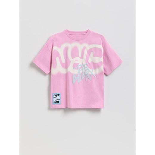 Reserved - T-shirt z nadrukiem - intensywny róż ze sklepu Reserved w kategorii T-shirty chłopięce - zdjęcie 188066720