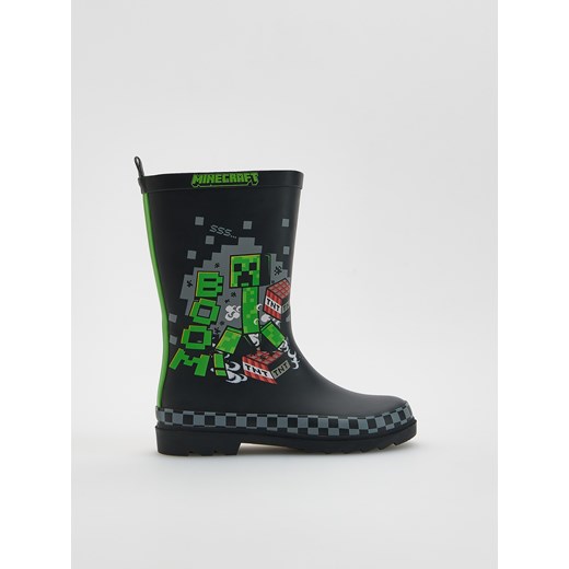 Reserved - Kalosze Minecraft - czarny Reserved 32 Reserved