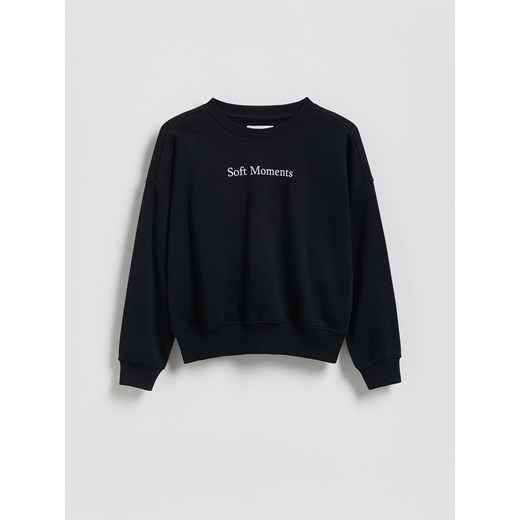 Reserved - Bluza z nadrukem - czarny ze sklepu Reserved w kategorii Bluzy dziewczęce - zdjęcie 188067034
