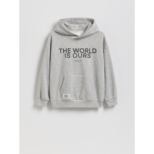 Reserved - Bluza z kapturem - jasnoszary ze sklepu Reserved w kategorii Bluzy chłopięce - zdjęcie 188067671
