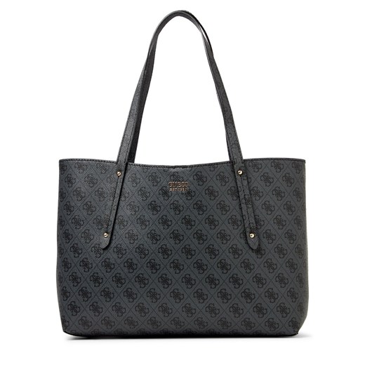 GUESS Sprzedawca damski - Brenton Kobiety antracytowy wzorzysty ze sklepu vangraaf w kategorii Torby Shopper bag - zdjęcie 188067970