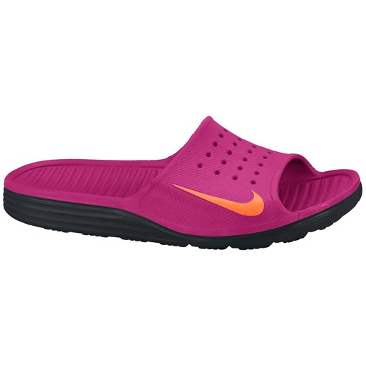 Klapki Wmns Nike Solarsoft Slide 385750-684 różowe nstyle-pl rozowy basen