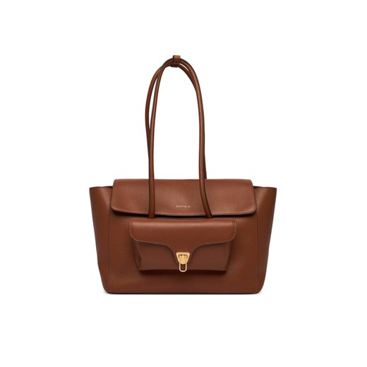 Torebka Coccinelle T8A Coccinelle Double Beat E1 T8A 11 02 01 Brązowy ze sklepu eobuwie.pl w kategorii Torby Shopper bag - zdjęcie 188071491