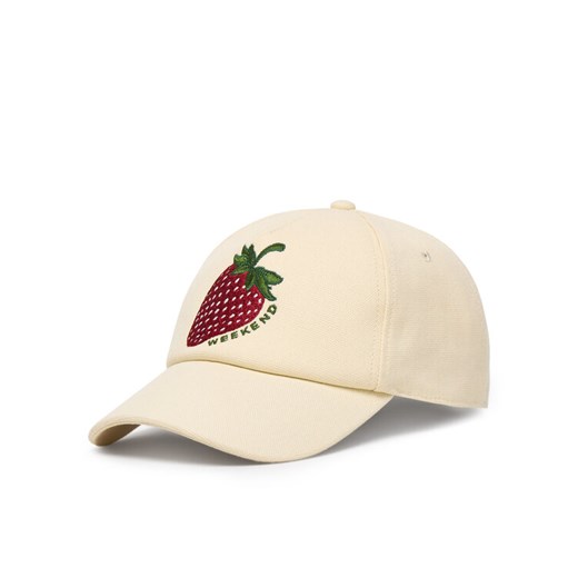 Czapka z daszkiem Weekend Max Mara 2615571044650 Écru ze sklepu eobuwie.pl w kategorii Czapki z daszkiem damskie - zdjęcie 188071670