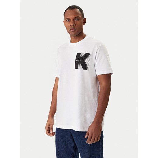 Karl Lagerfeld Jeans T-Shirt B1M17066 Biały Regular Fit ze sklepu MODIVO w kategorii T-shirty męskie - zdjęcie 188074724