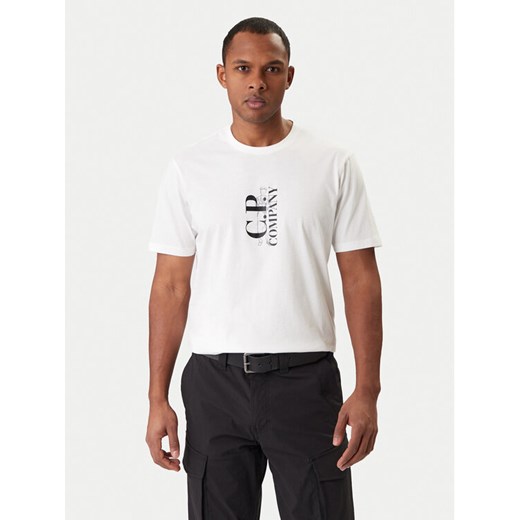 C.P. Company T-Shirt 20CMTS084A005100W Écru Regular Fit ze sklepu MODIVO w kategorii T-shirty męskie - zdjęcie 188074821