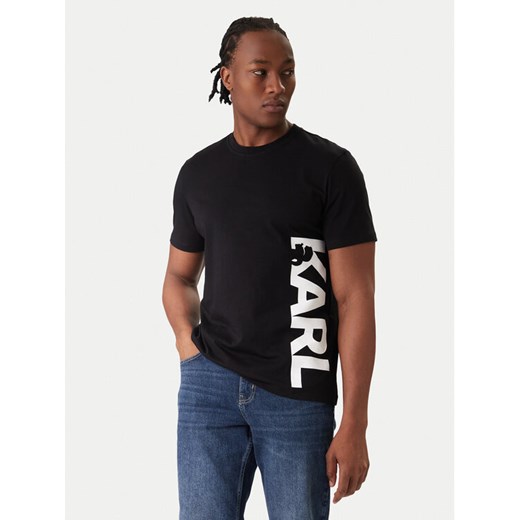 KARL LAGERFELD T-Shirt A2M46038 Czarny Regular Fit ze sklepu MODIVO w kategorii T-shirty męskie - zdjęcie 188074943