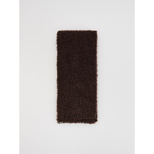 Reserved - Miękki szalik - ciemnobrązowy ze sklepu Reserved w kategorii Szaliki i chusty damskie - zdjęcie 188091051