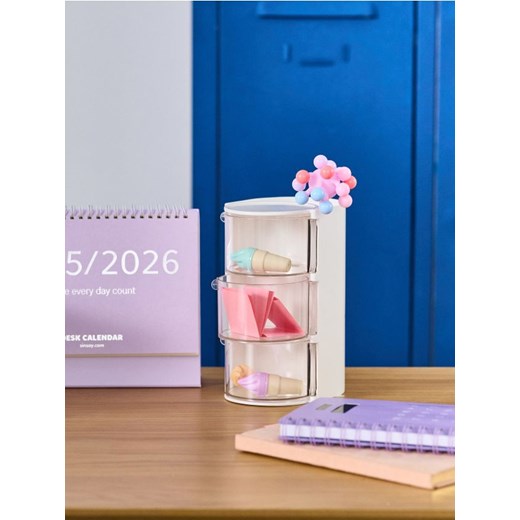 Sinsay - Organizer biurkowy z szufladkami - biały ze sklepu Sinsay w kategorii Zabawki - zdjęcie 188092514