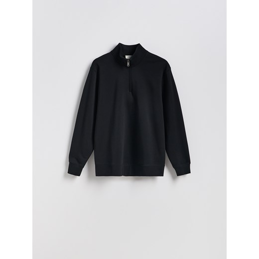 Reserved - Bluza ze stójką - czarny ze sklepu Reserved w kategorii Bluzy męskie - zdjęcie 188093381