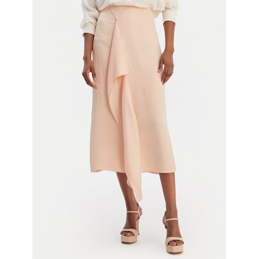 BOSS Spódnica midi Vemuth 50552076 Różowy Regular Fit ze sklepu MODIVO w kategorii Spódnice - zdjęcie 188095653