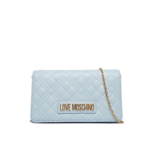 LOVE MOSCHINO Torebka JC4079PP1OLA0701 Błękitny ze sklepu MODIVO w kategorii Kopertówki - zdjęcie 188096820