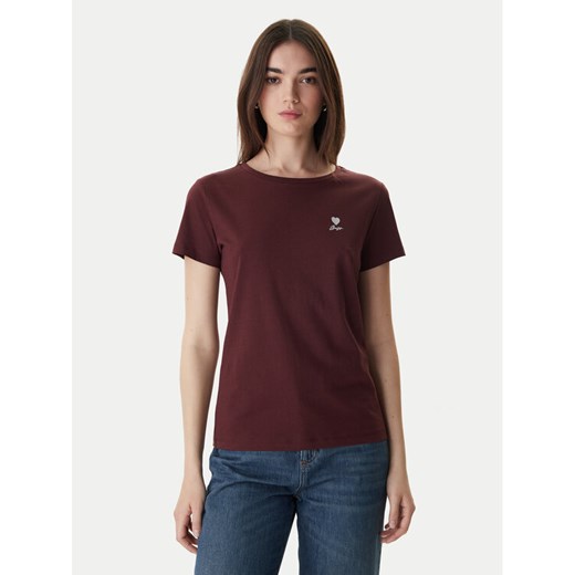 BOSS T-Shirt 50556994 Brązowy Regular Fit ze sklepu MODIVO w kategorii Bluzki damskie - zdjęcie 188096822