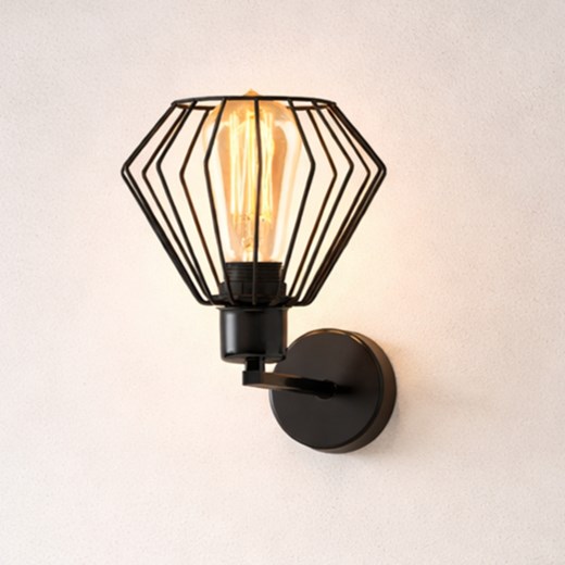 Czarny kinkiet loftowy do sypialni DUBLIN LOFT ze sklepu Lysne w kategorii Lampy ścienne - zdjęcie 188098123